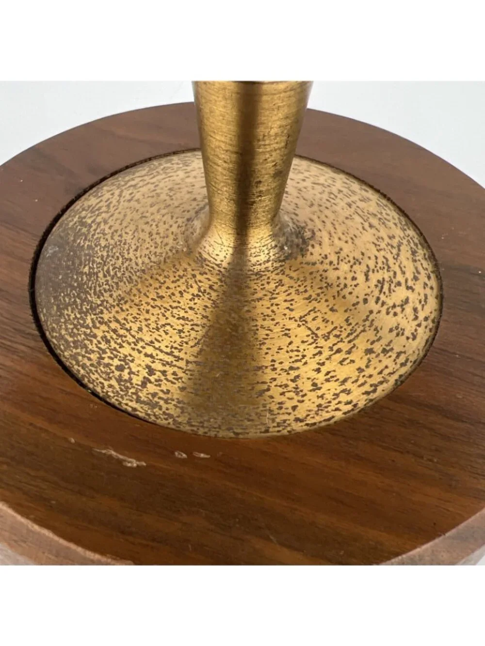 1965 MCM Lord Elgin Wood and Brass Pedestal Clock Weather Works Sales Award